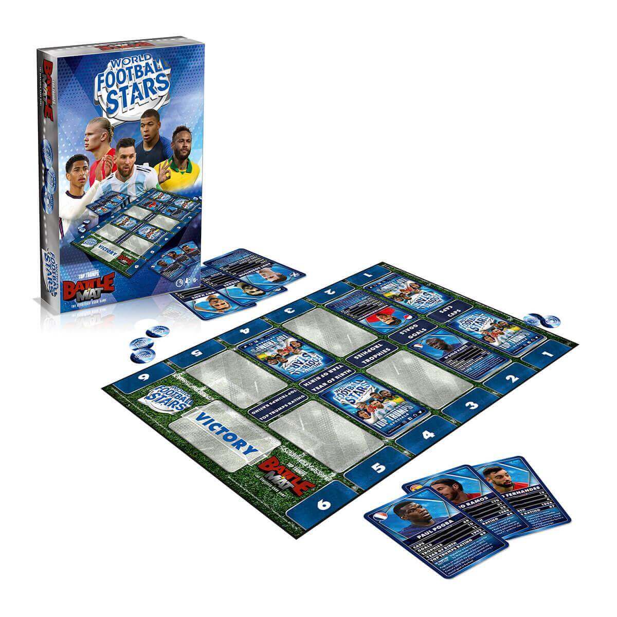 World Football Stars Top Trumps Battle Mat Card Game