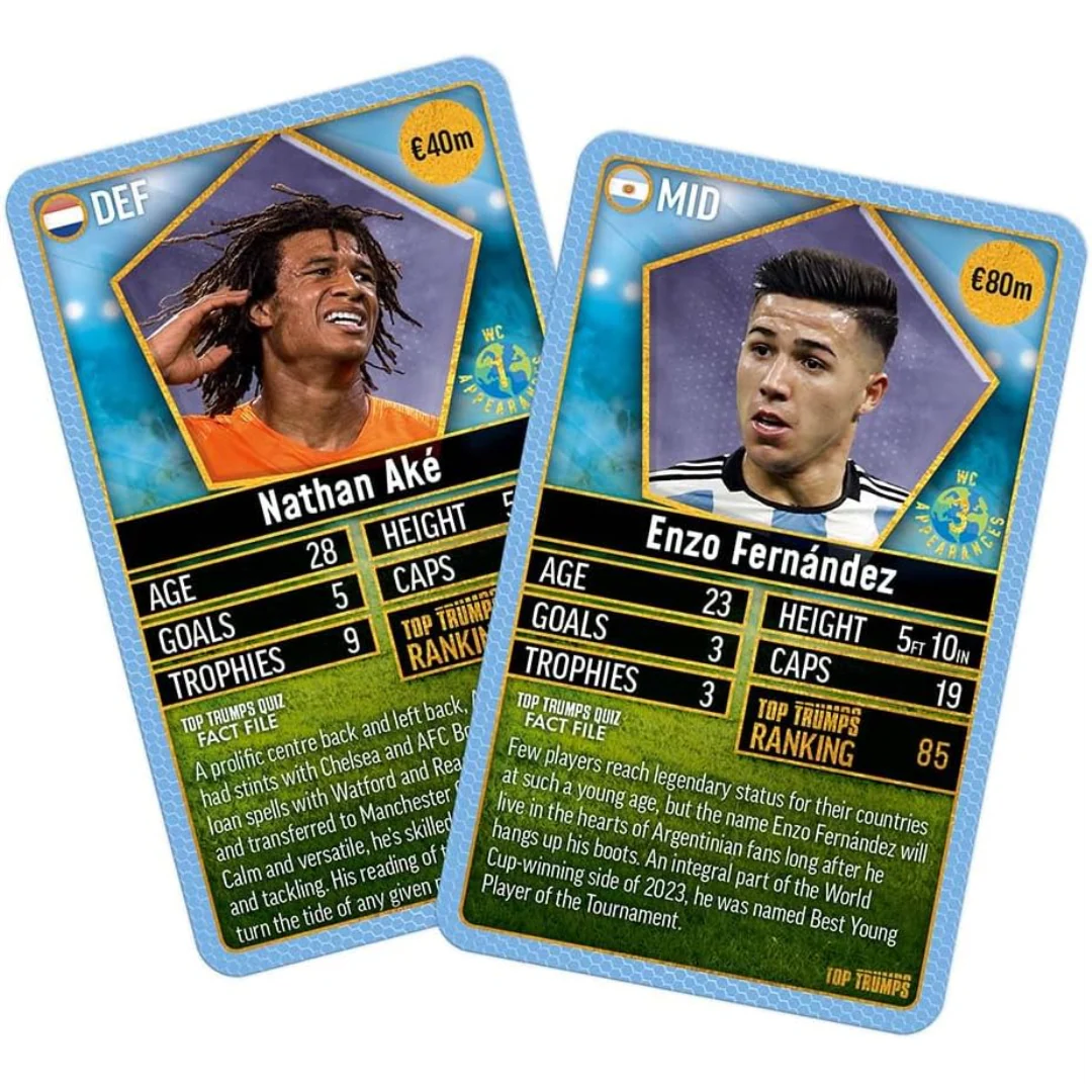 World Football Stars Top 200 - Pack 3 Top Trumps Card Game
