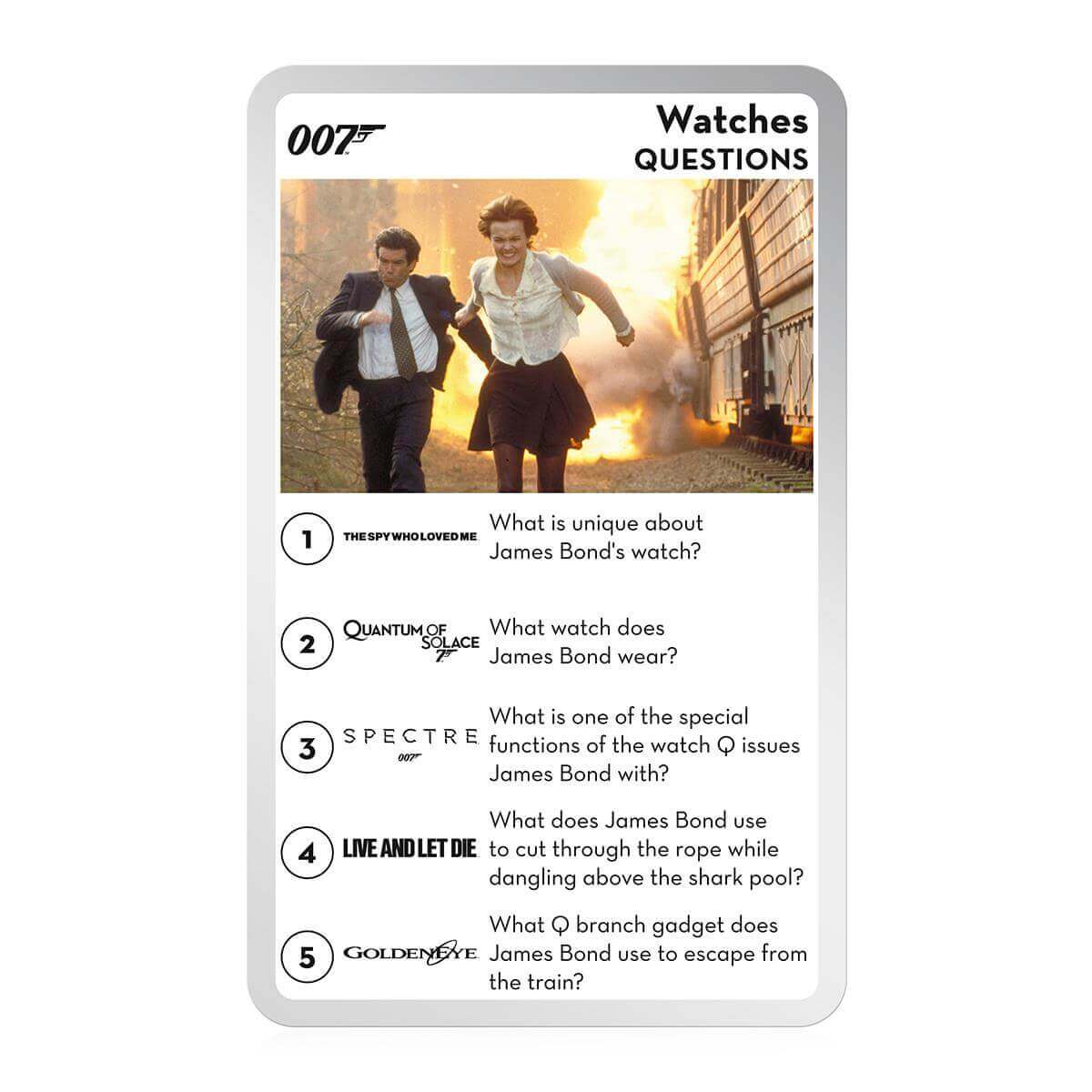 James Bond Top Trumps Quiz Game Card Game