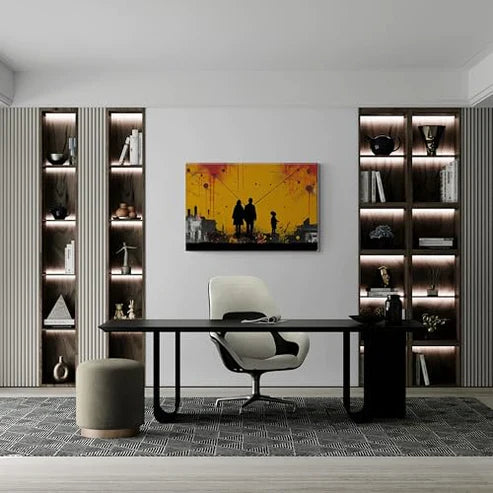 Banksy Inspired Rack & Ruin Canvas