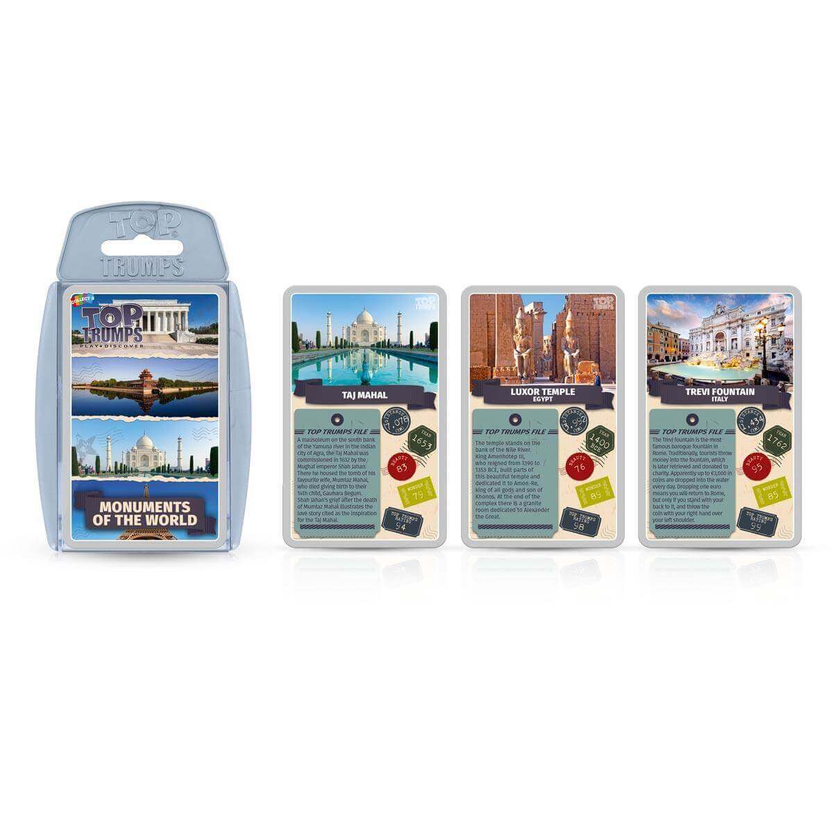 Monuments of the World Top Trumps Card Game