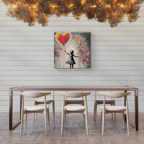 Banksy Inspired Girl With Balloon Canvas