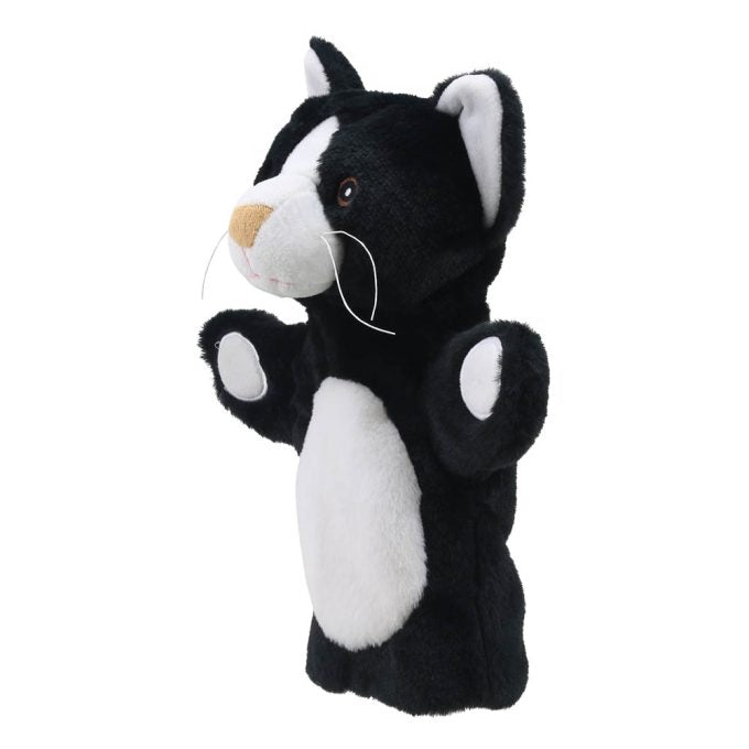 Black & White Cat Eco Hand Puppet