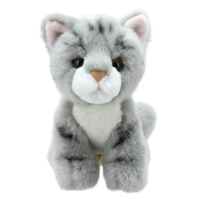 Wilberry Minis Grey Stripe Cat Soft Toy