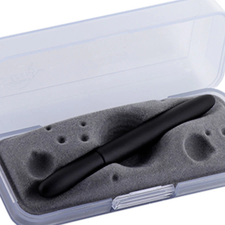 Fisher Space Bullet - Black with D Ring and Black Fisher Lanyard Neck Chain Pen