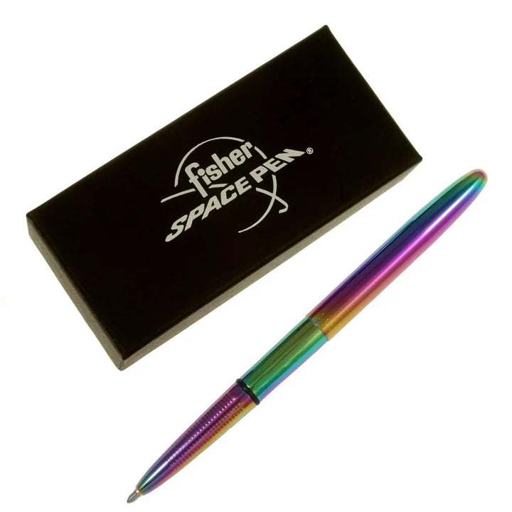 Fisher Space Bullet - Rainbow Titanium Nitrite Ballpoint Pen