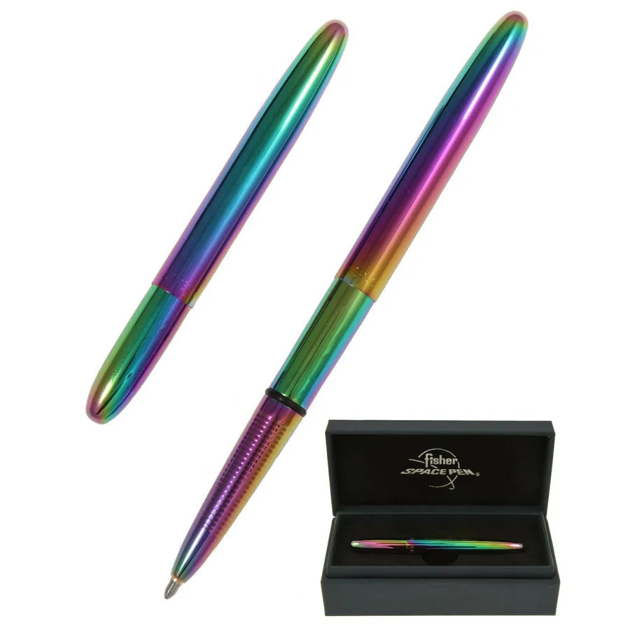 Fisher Space Bullet - Rainbow Titanium Nitrite Ballpoint Pen