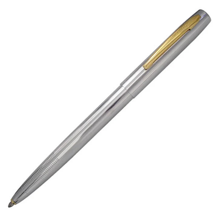 Fisher Space - Chrome with Gold Trim Cap-O-Matic Space Pen