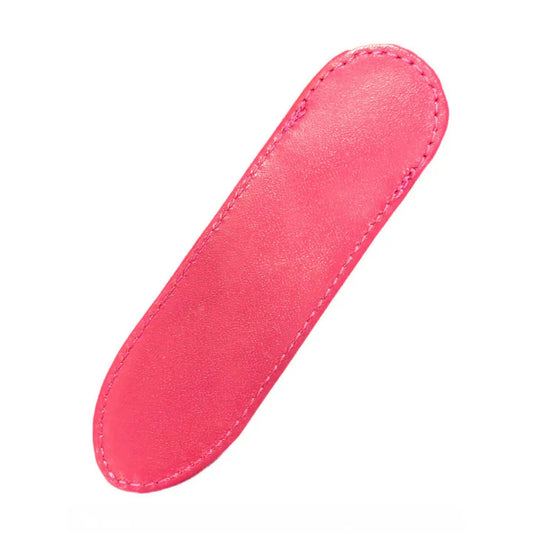 Fisher Space - Small Fuchsia Leather Pen Case with Logo