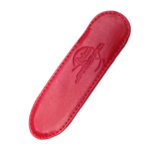 Fisher Space - Small Red Leather Pen Case with Logo