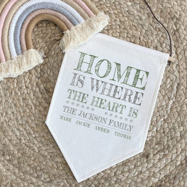 Personalised Home Pennant Flag