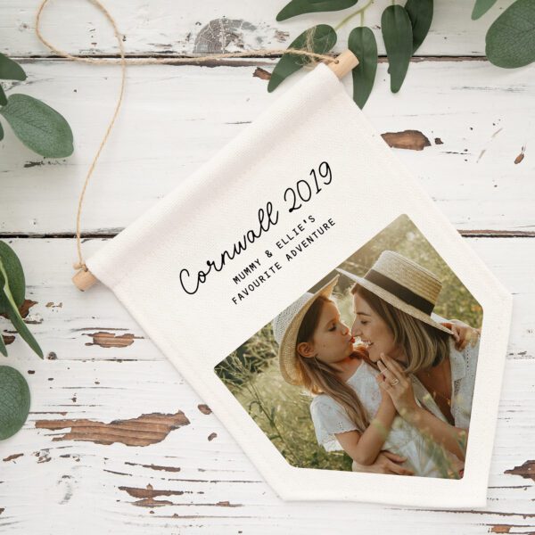 Shaped Photo Upload Pennant Flag