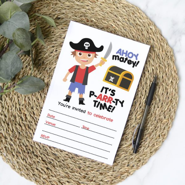 Pirate Party Invites (10pk)