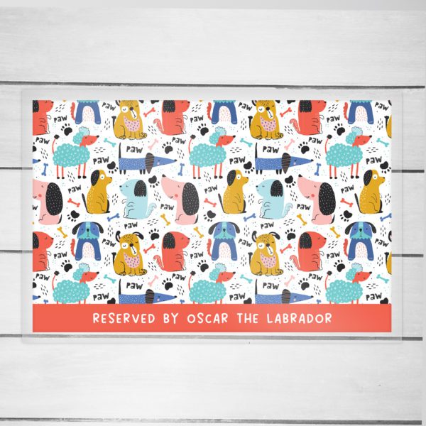 Pawsome Dogs A3 Personalised Placemat