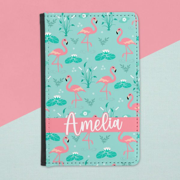Fancy Flamingo Personalised Passport Cover