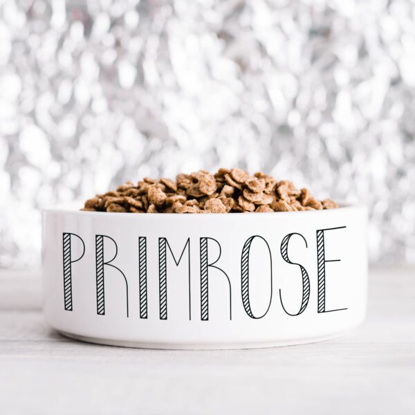 Minimalist Designer Personalised Pet Bowl