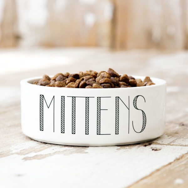 Minimalist Designer Personalised Pet Bowl