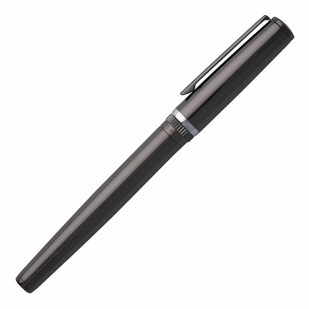 Hugo Boss Gear Metal Dark Chrome Fountain Pen