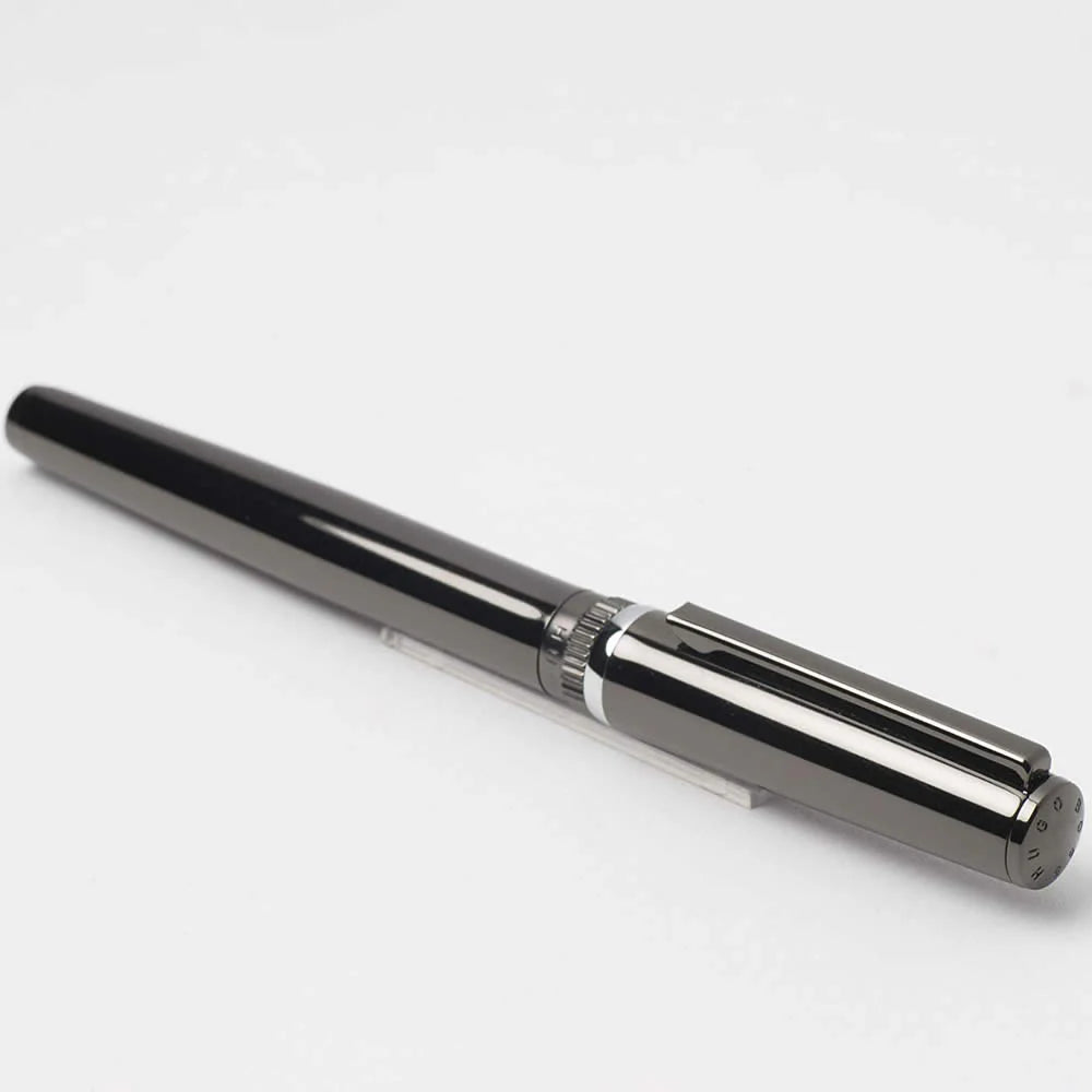 Hugo Boss Gear Metal Dark Chrome Fountain Pen