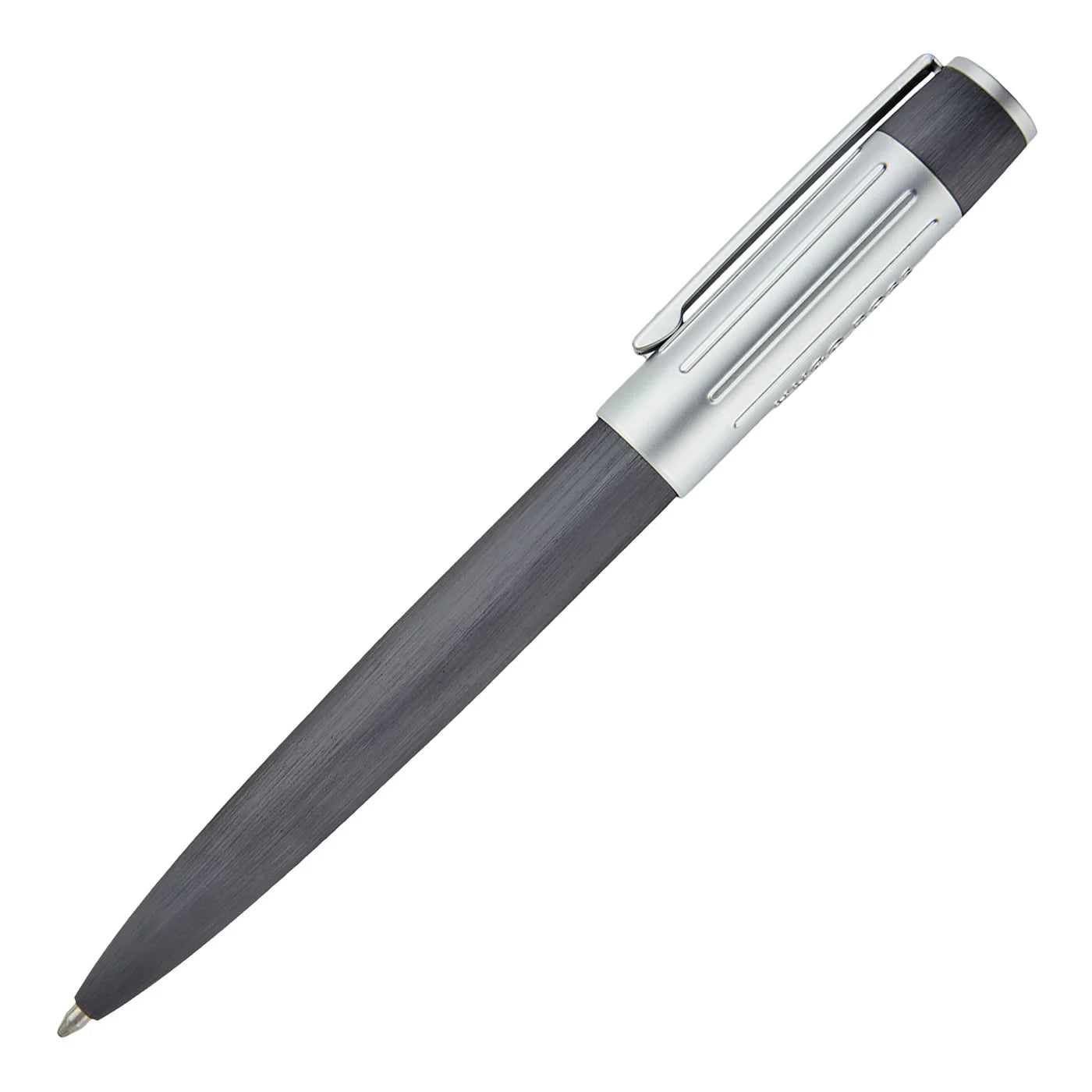 Hugo Boss Gear Ribs Gunmetal Ballpoint Pen