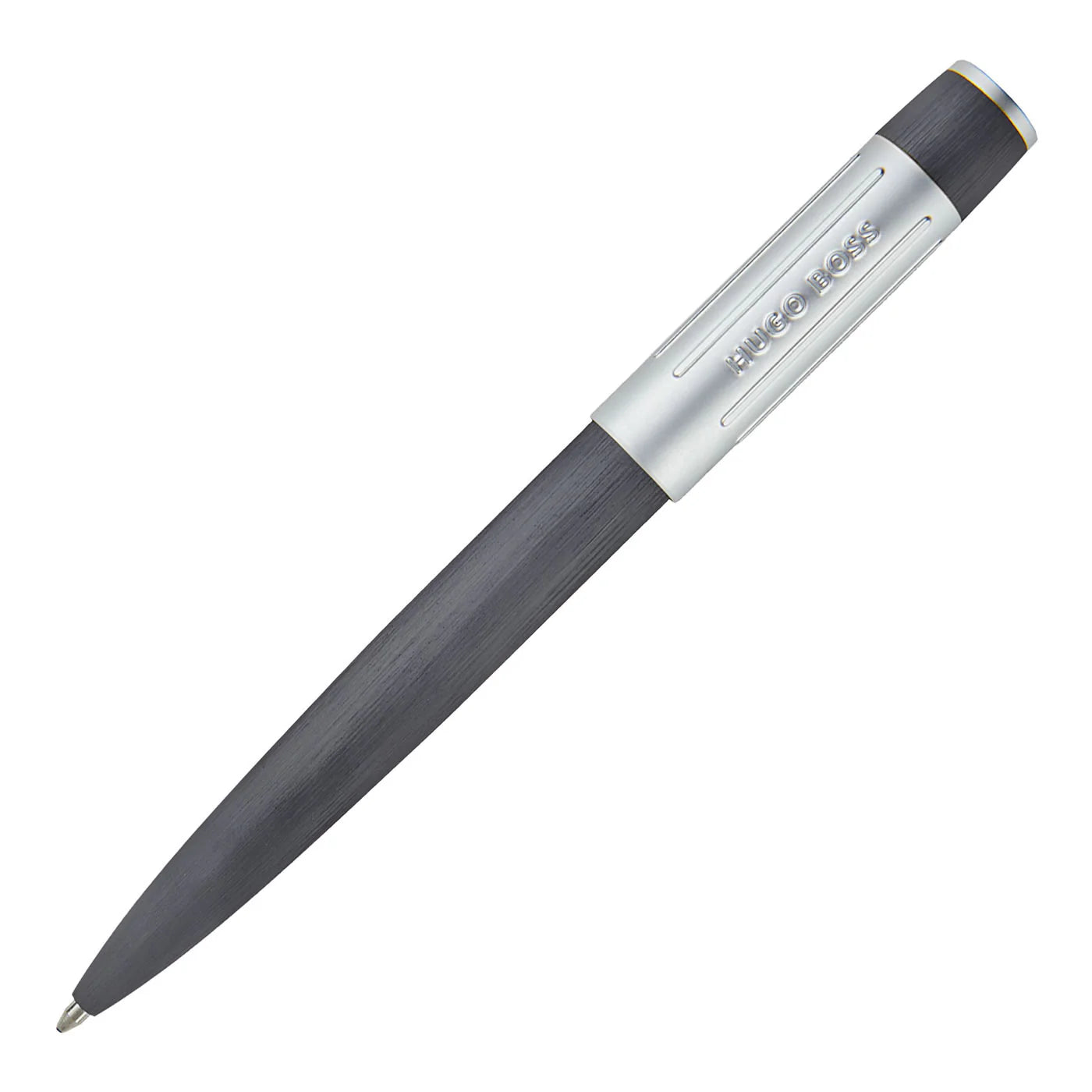 Hugo Boss Gear Ribs Gunmetal Ballpoint Pen