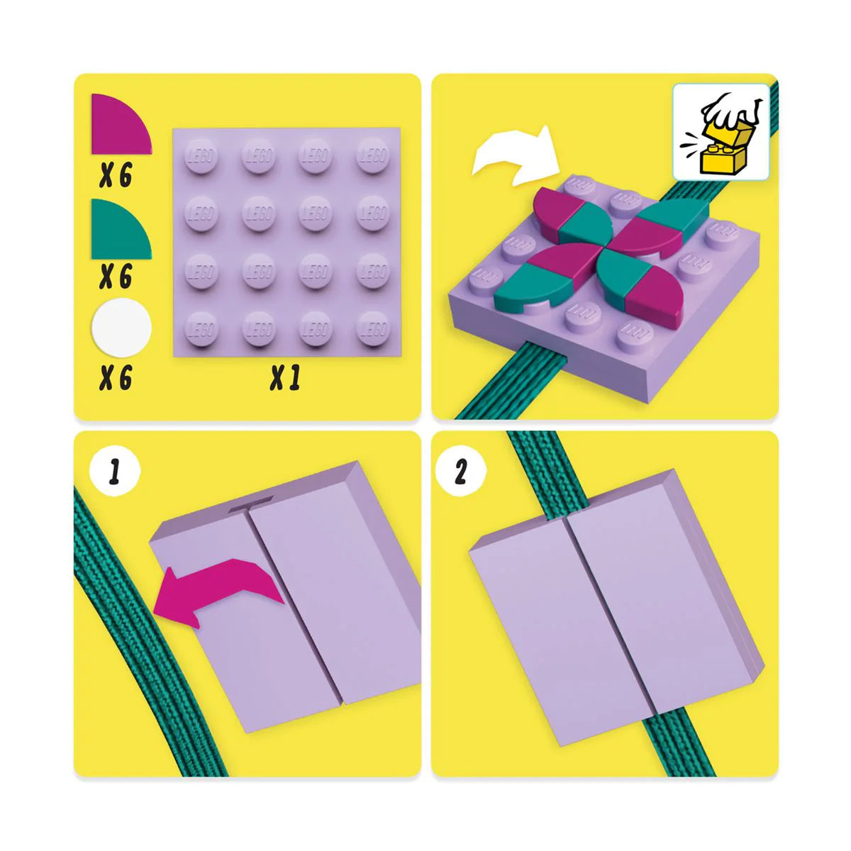 Lego Dots Notebook With Charm