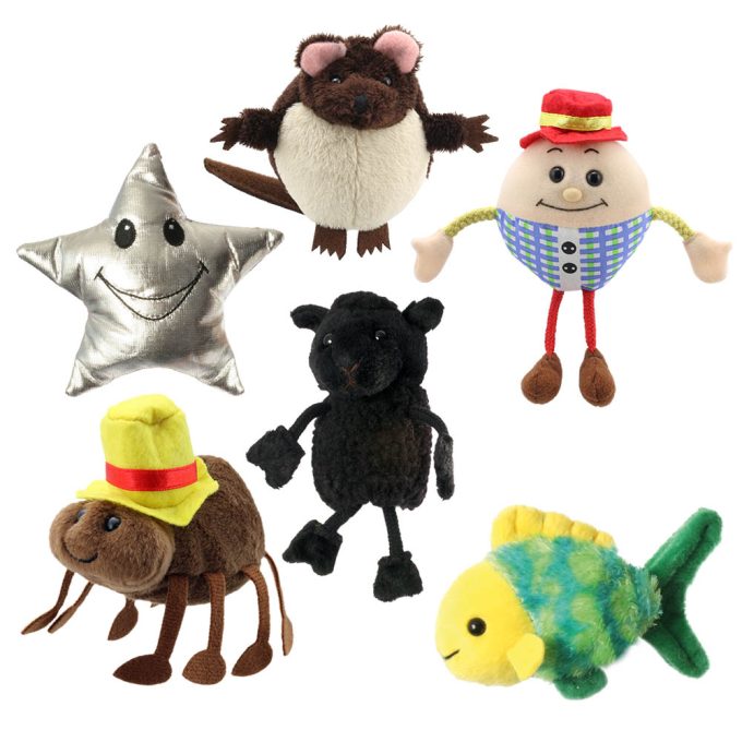Nursery Rhymes Set of 6 Finger Puppets