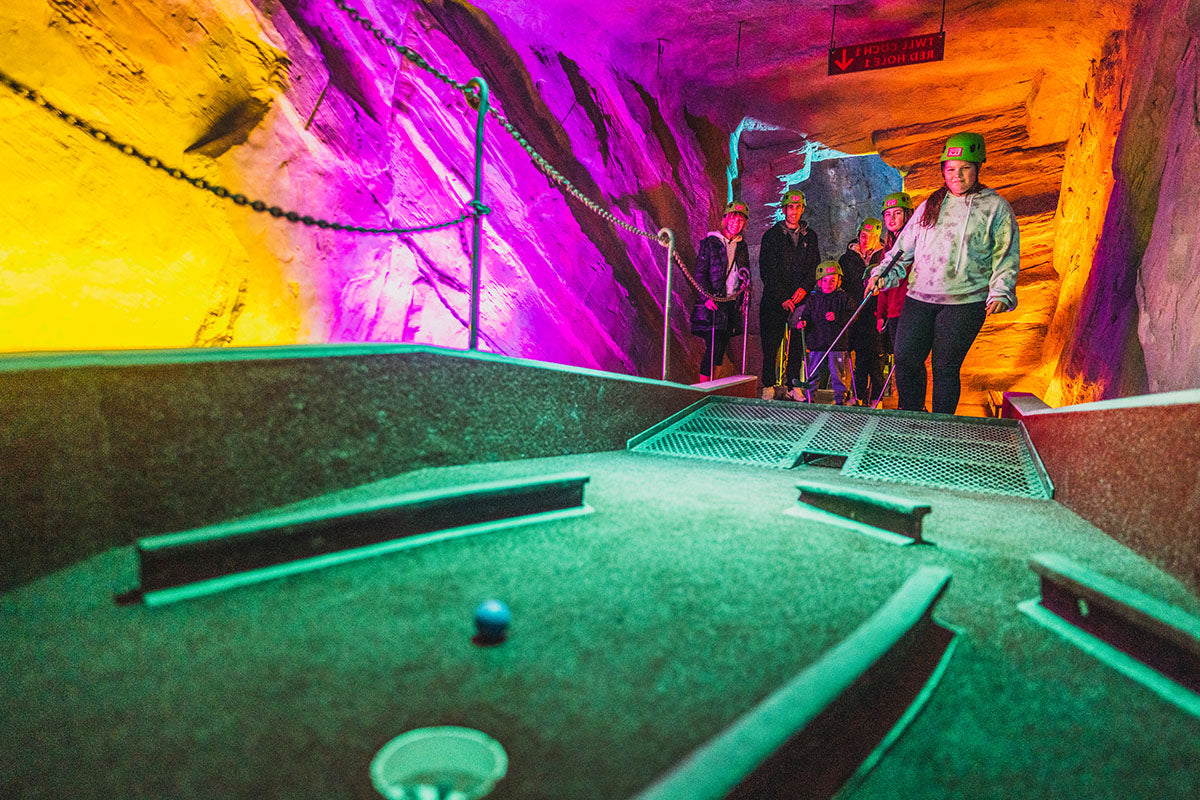 World's First Underground Adventure Golf For Two At Zip World