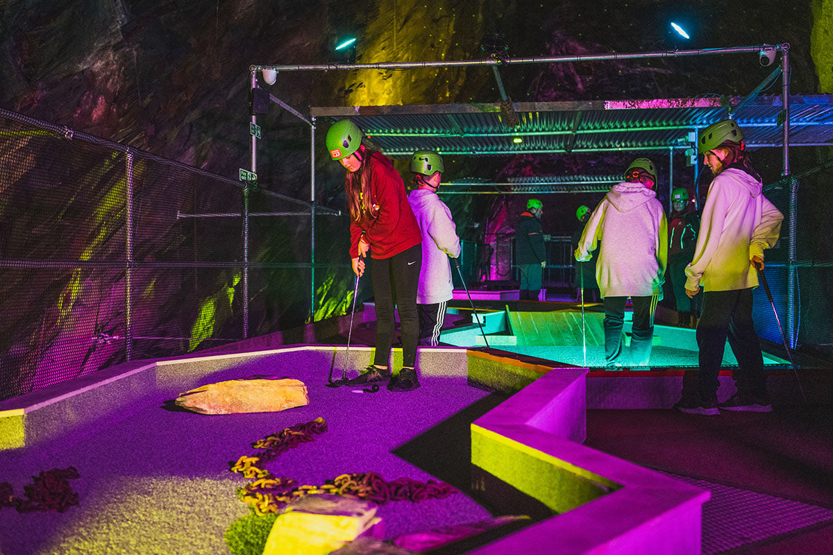 World's First Underground Adventure Golf For Two At Zip World