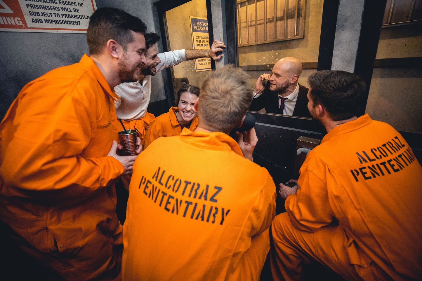 Alcotraz Prison Cocktail Bar Theatrical Cocktail Experience for Two