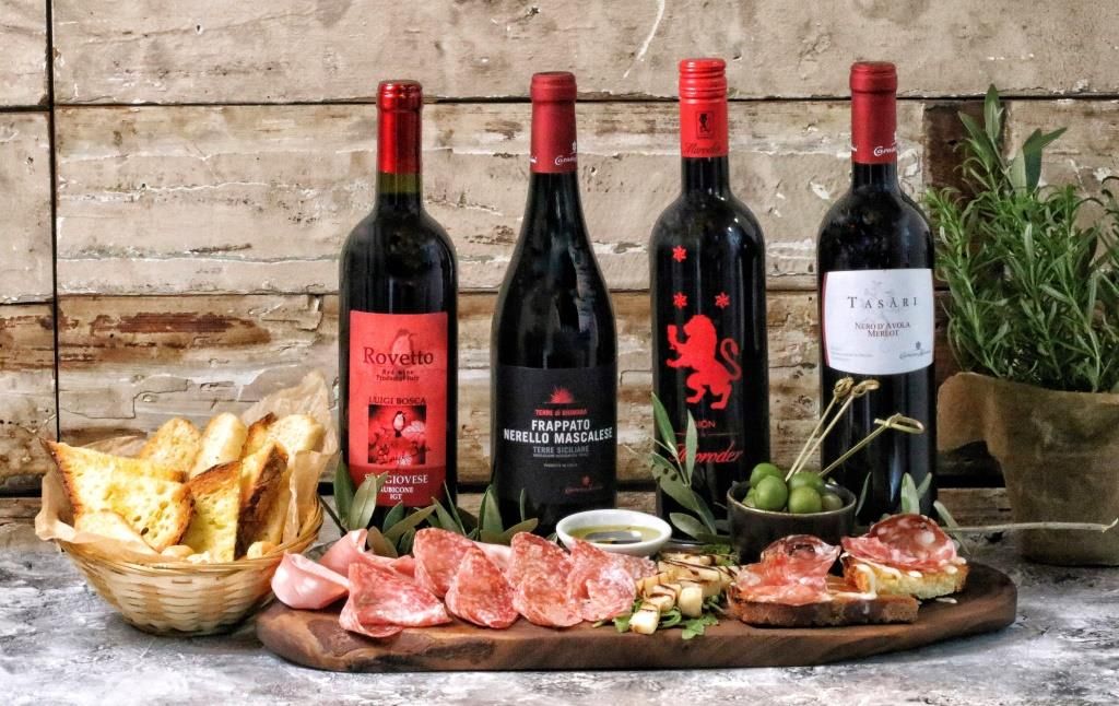 Veeno Italian Food and Wine Pairings for Two