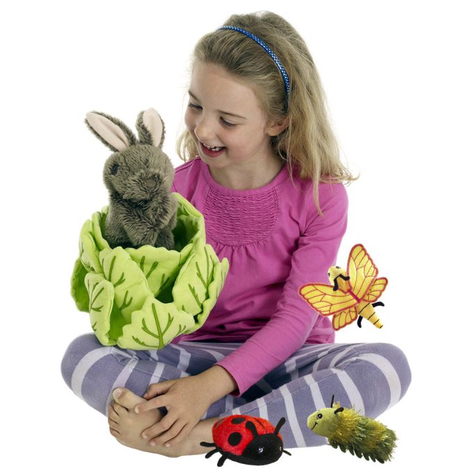 Rabbit in a Lettuce Hand Puppet