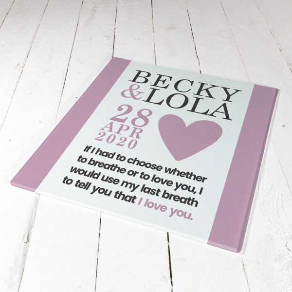 My Last Breath Personalised Chopping Board