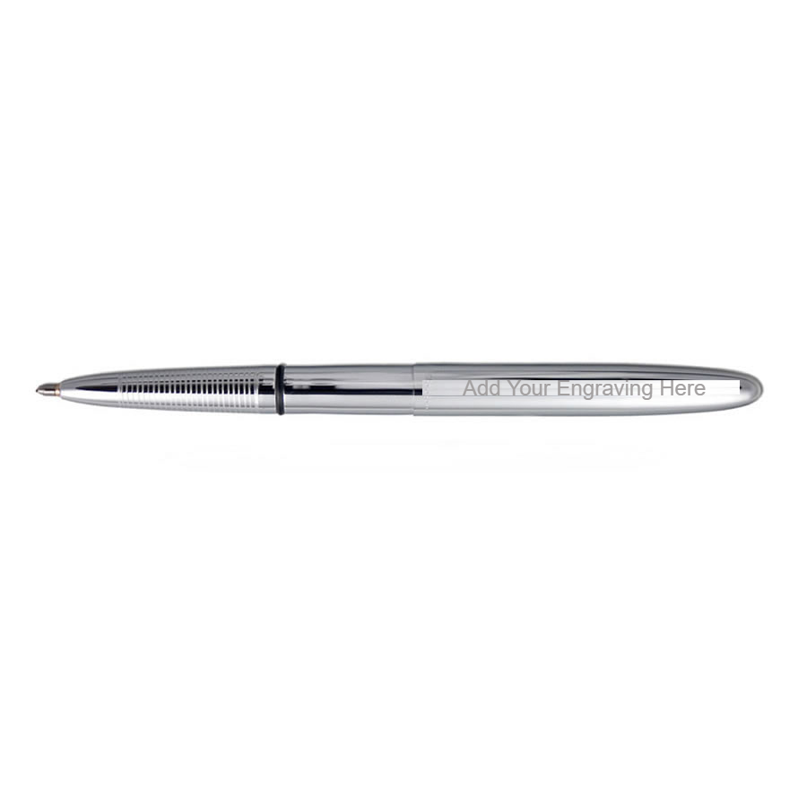 Fisher Space Bullet - Chrome with D Ring and Pink Fisher Lanyard Neck Chain Pen