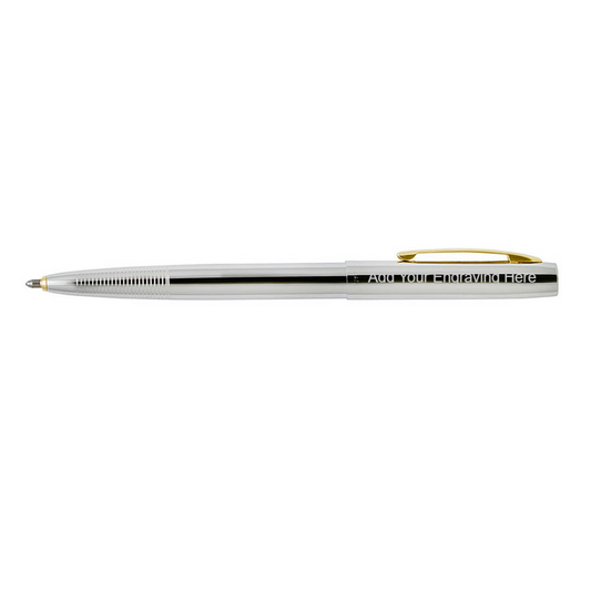 Fisher Space - Chrome with Gold Trim Cap-O-Matic Space Pen
