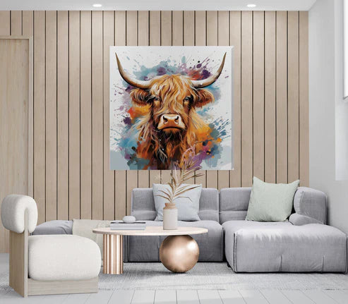 Toby Brown Highland Scottish Wall Art Canvas