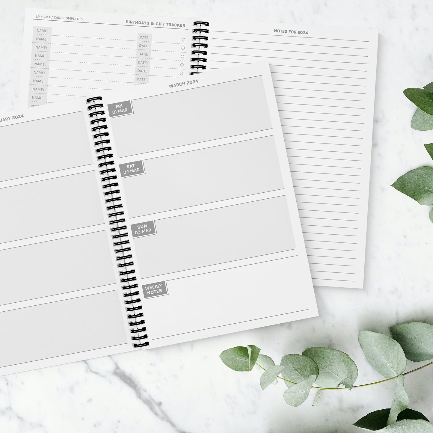 Kitty Cat 12 Month Diary
