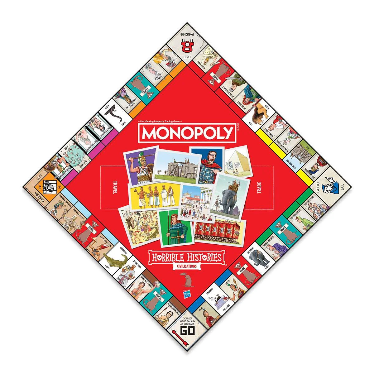 Horrible Histories Ancient Civilisations Monopoly Board Game