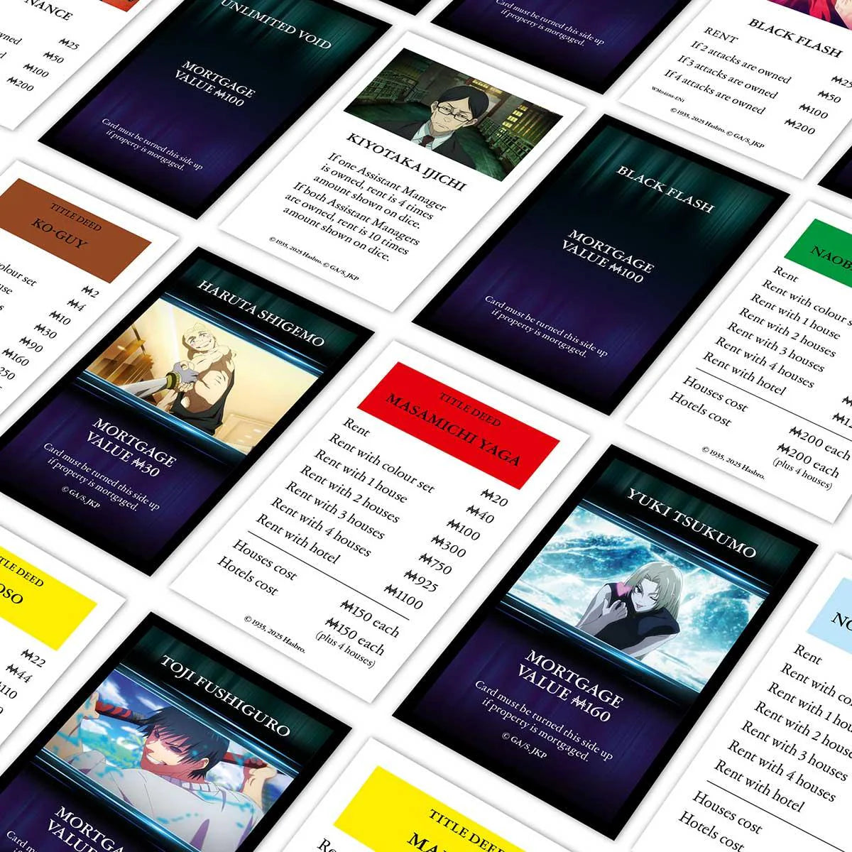 Jujutsu Kaisen Monopoly Board Game