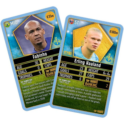 World Football Stars Top 200 - Pack 3 Top Trumps Card Game
