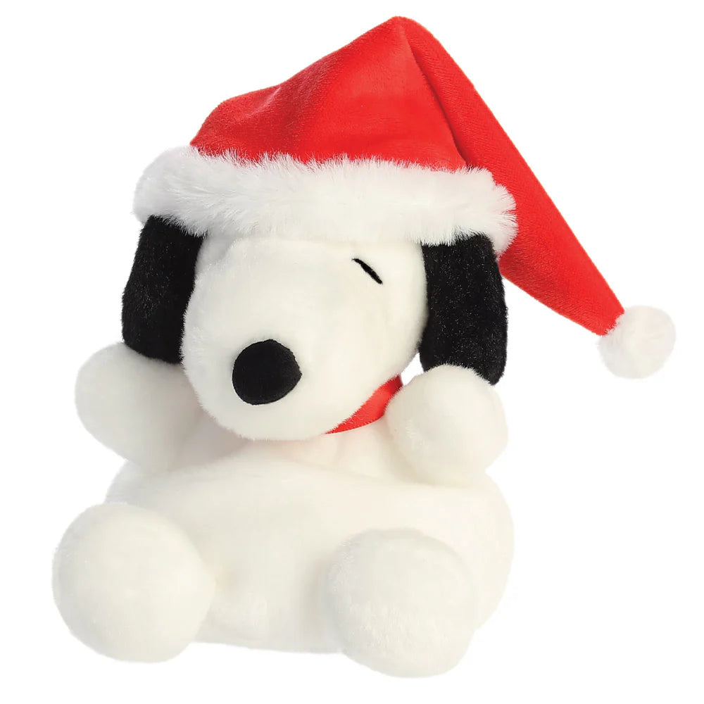 Palm Pals Santa Snoopy Soft Toy