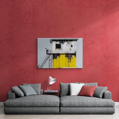 Banksy Inspired Ladder To Poverty Canvas