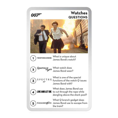 James Bond Top Trumps Quiz Game Card Game
