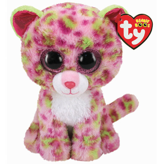 Ty Lainey Pink & Grean Leopard Beanie Boo
