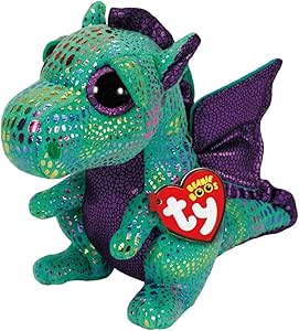 Ty Cinder Green Dragon Beanie Boo