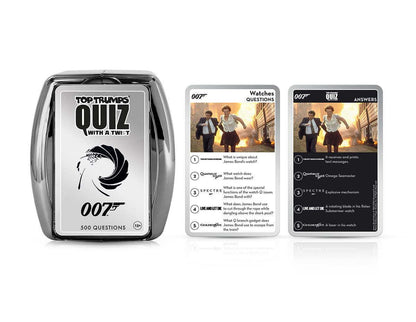 James Bond Top Trumps Quiz Game Card Game