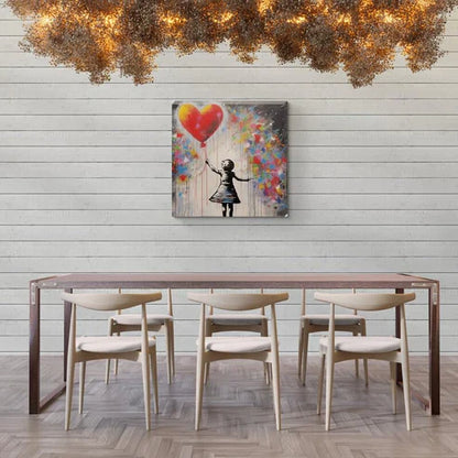Banksy Inspired Girl With Balloon Canvas