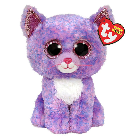 Ty© Cassidy Lavender Cat Beanie Boo