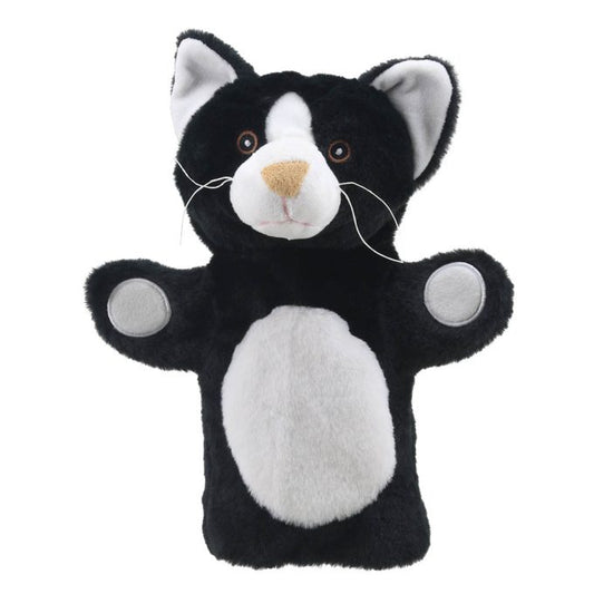 Black & White Cat Eco Hand Puppet