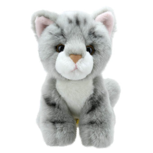 Wilberry Minis Grey Stripe Cat Soft Toy